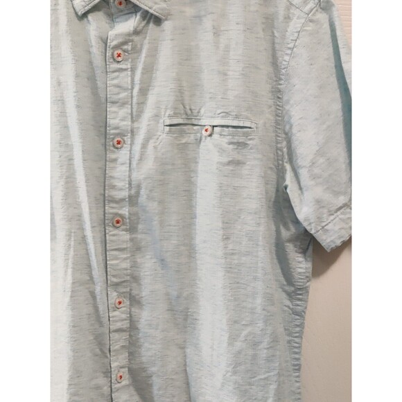 Mens Denim & Flower Ricky Singh Blue-Green Button Down Shirt sz M Slim Fit - Picture 3 of 8